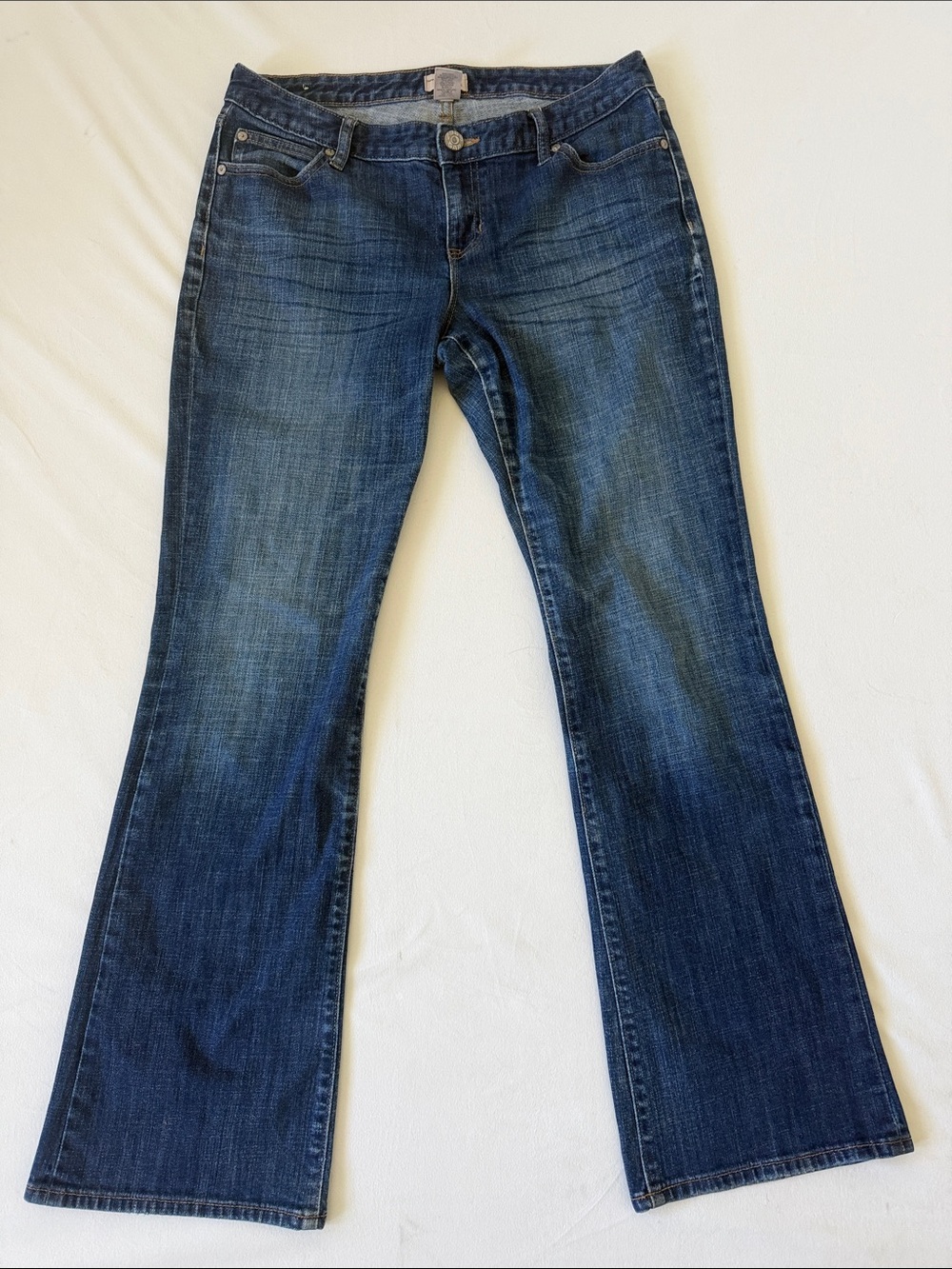 Gap 1969 Curvy Flare Jeans Women’s 10/30R Dark Wash Y2K Bootcut Stretch Denim